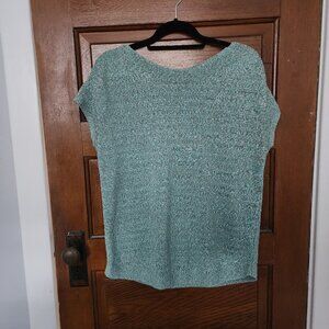 Talbots Green/tan/white marbled sweater, size Lp